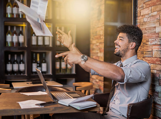 Image of happy business owner